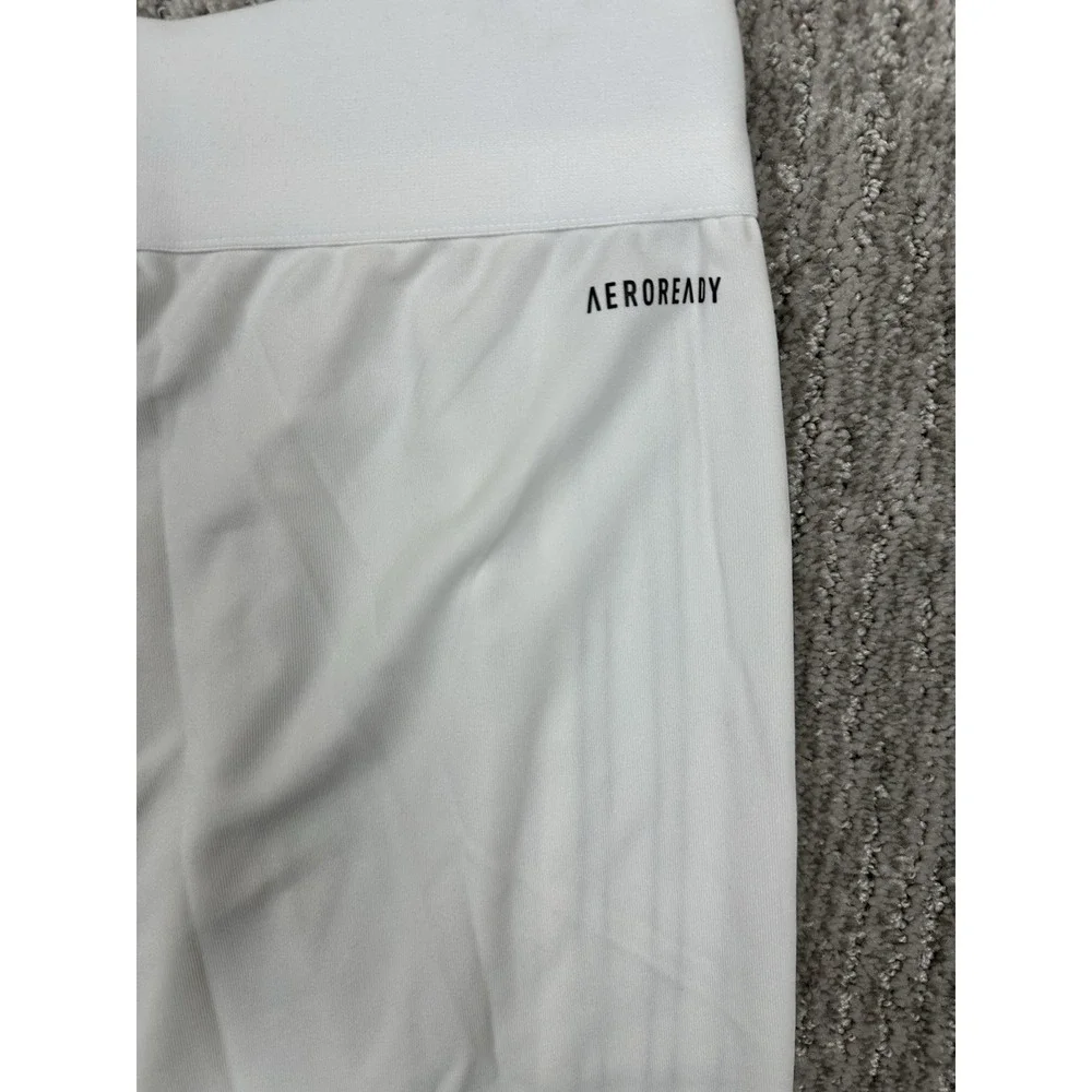 Adidas Tiro 23 Women's White/Black Soccer Shorts HS2316 Drawstring Three Stripes
